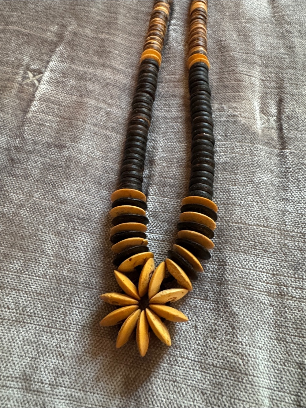 Earthy Floral Pendant Necklace | Handmade Boho Jewelry